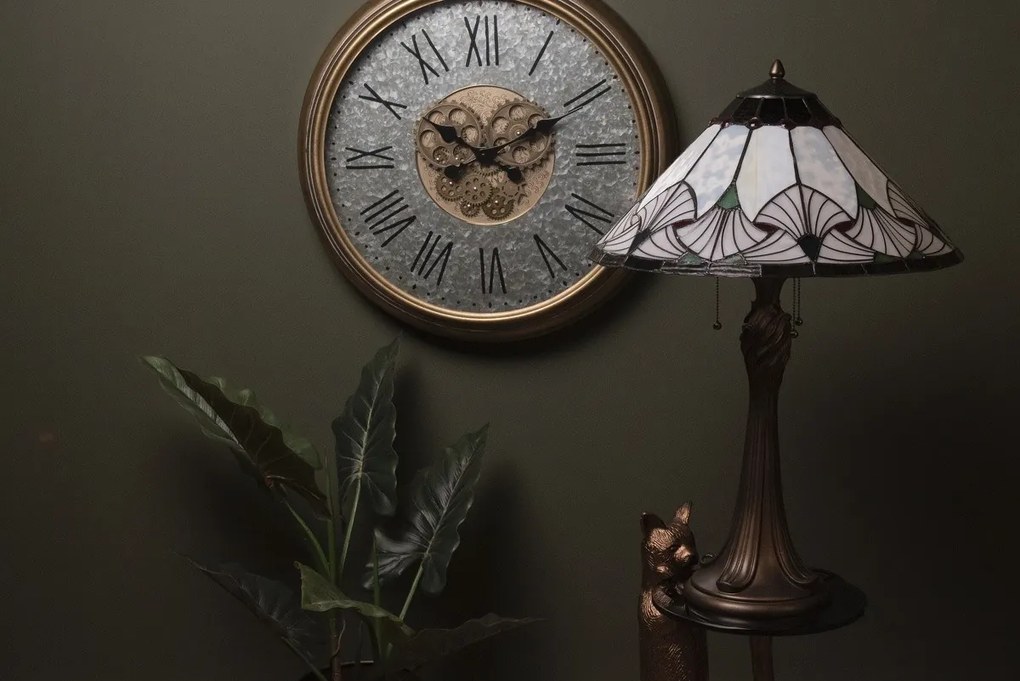 Stolná lampa Tiffany Ventilateur - Ø 51 * 78 cm