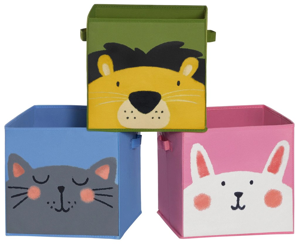 Sada 3 skladacích úložných boxov FRIENDS