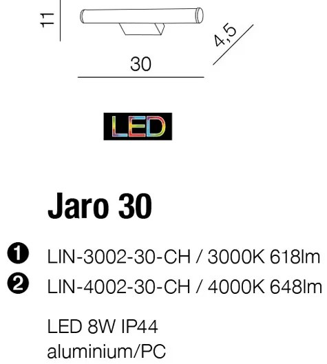 Azzardo nástenné svietidlo JARO AZ2095