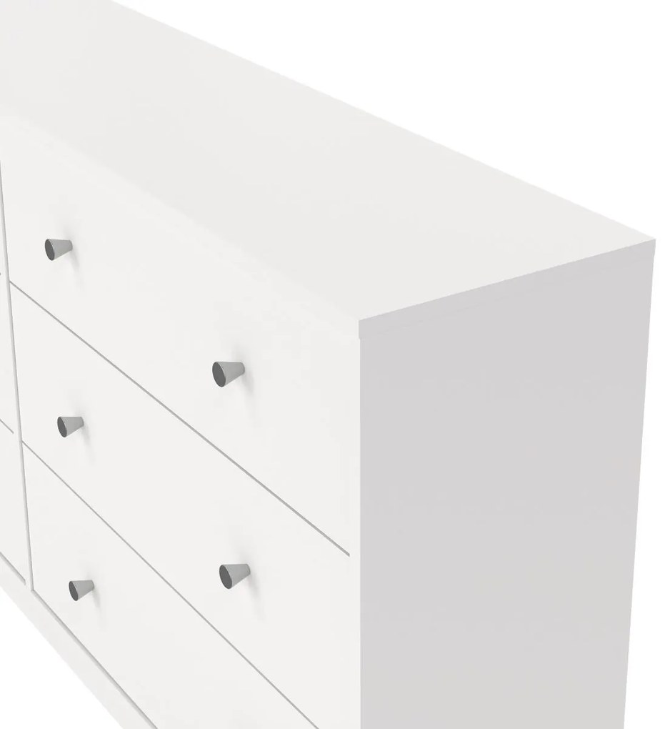 Komoda Myras 143 cm biela