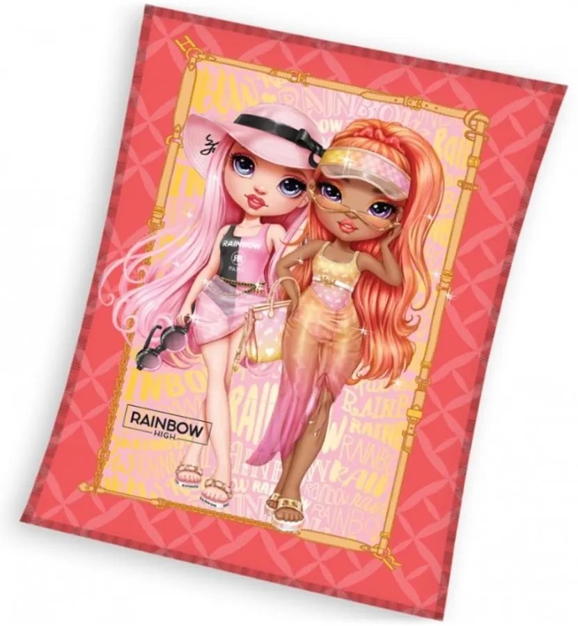 Coral fleece deka Rainbow High - Summer Style - gramáž 240 g/m² - 130 x 170 cm