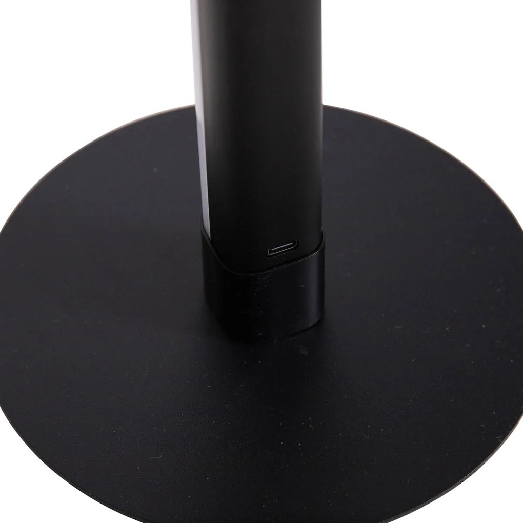 Neónová stojaca lampa čierna vrátane LED RGB stmievateľná - Tijs