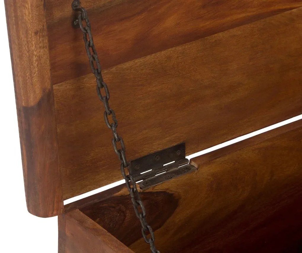 furniture-nabytek.cz - Masívna truhlica Merlin I z palisandra, lakovaná, hnedá – 94×48×50 cm
