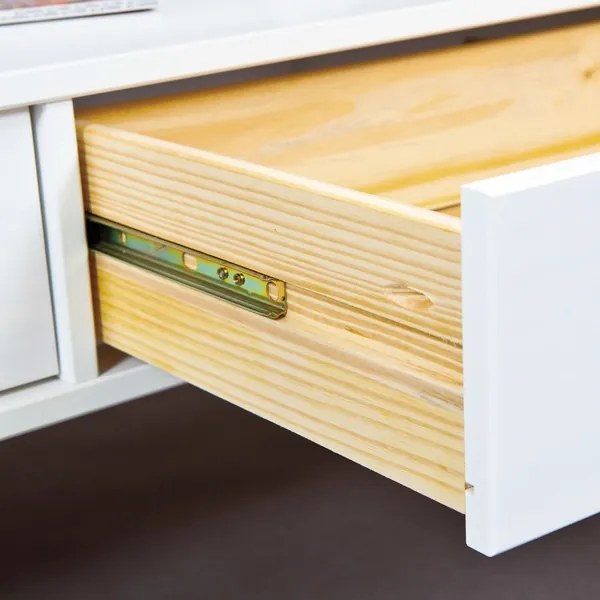 Obdĺžnikový konferenčný stolík Provence, bielená borovica