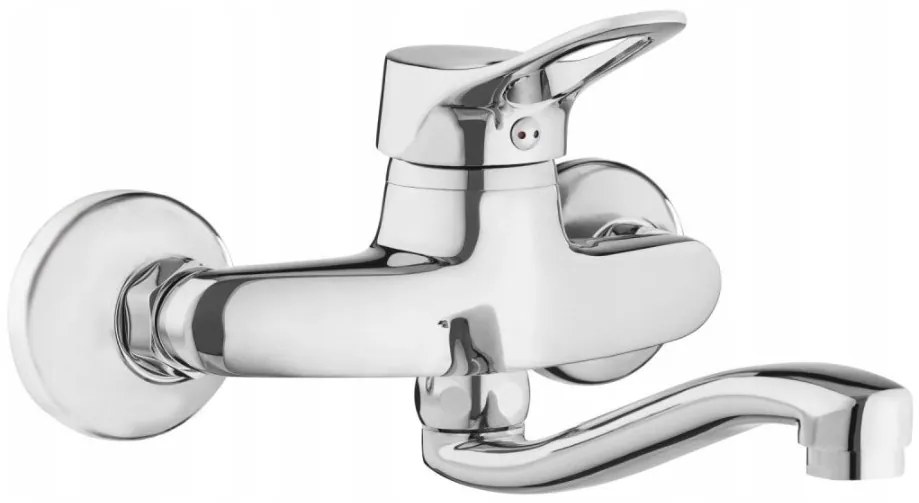 Deante Vero, nástenná umývadlová batéria, chrómová, BOW_050M