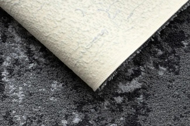 Kúpeľňový koberček FROTTE rozeta, protišmykový, mäkký - sivý