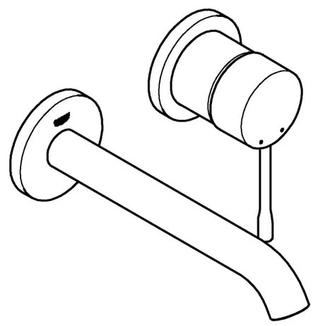 GROHE 19408GL1 - Dvojotvorová umývadlová batéria ESSENCE 183 mm zlatá