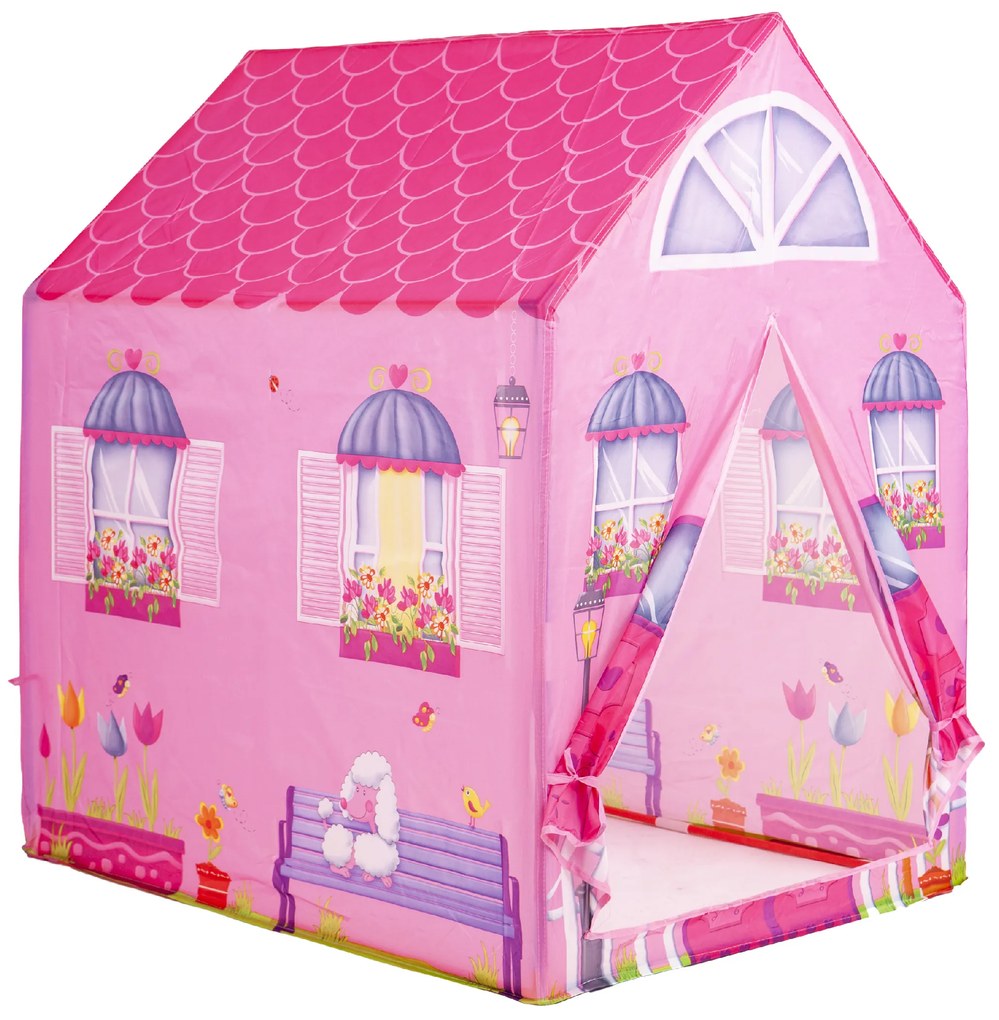 Ružový domček pre deti