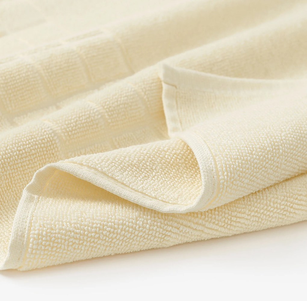 Goldea kúpeľňová froté predložka mozaika – smotanová 50 x 70 cm