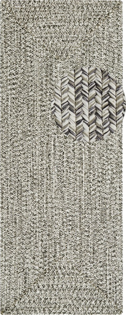 Hanse Home, Kusový koberec Braided 105552 Melange – na von aj na doma, 80x200, béžová, chodba / predsieň
