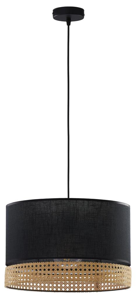 TK-LIGHTING Závesný moderný luster PAGLIA, 1xE27, 60W, okrúhly, čiernohnedý