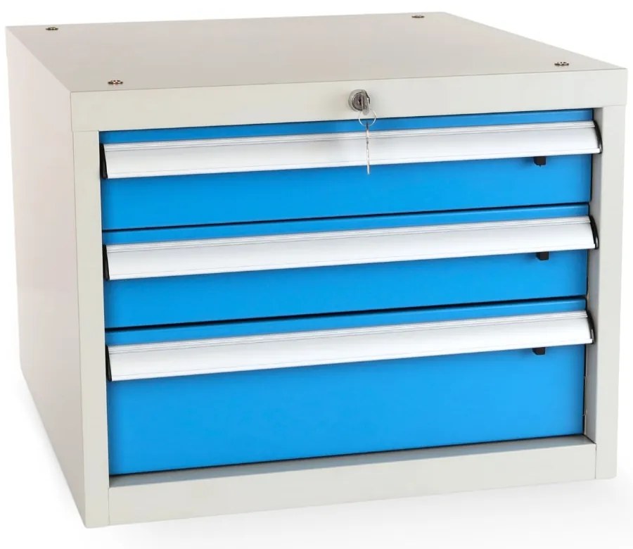 Dielenský stôl Solid MDF-30, 180 cm, závesný box, čierna