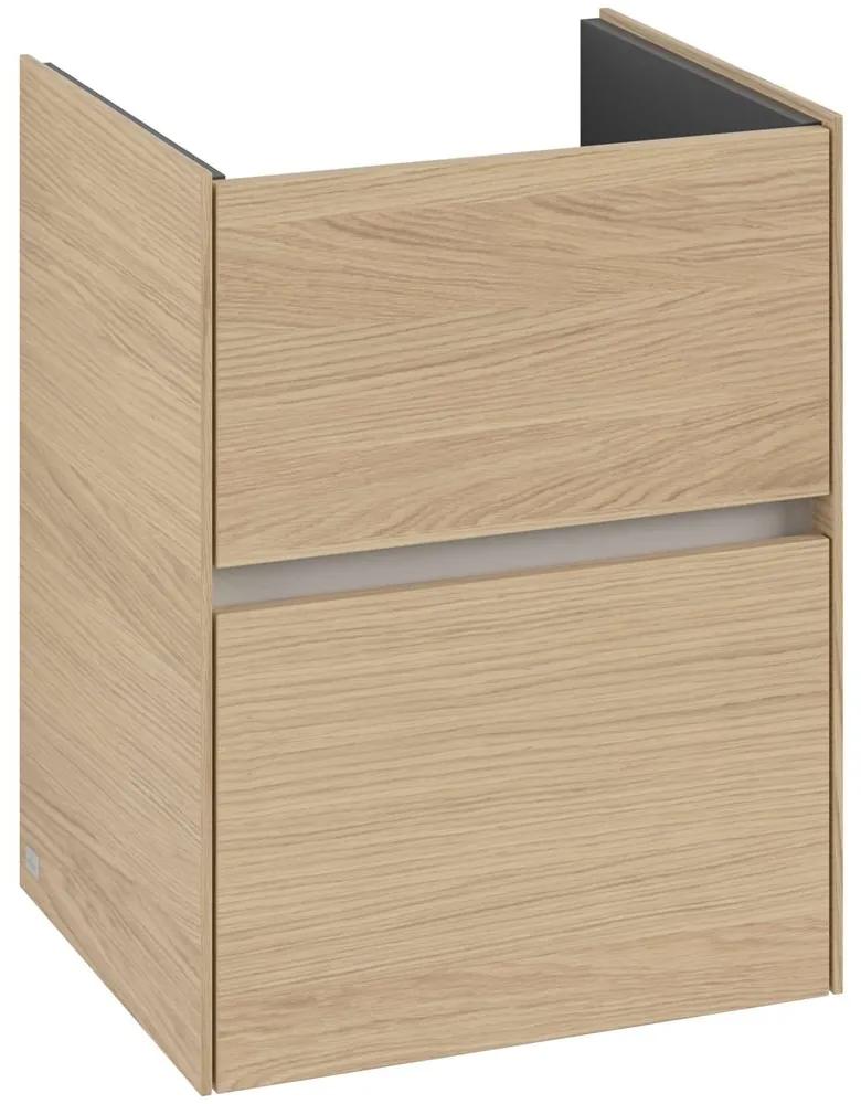 VILLEROY &amp; BOCH Collaro závesná skrinka pod umývadielko, 2 zásuvky, 472 x 404 x 610 mm, Nordic Oak, C14100VJ