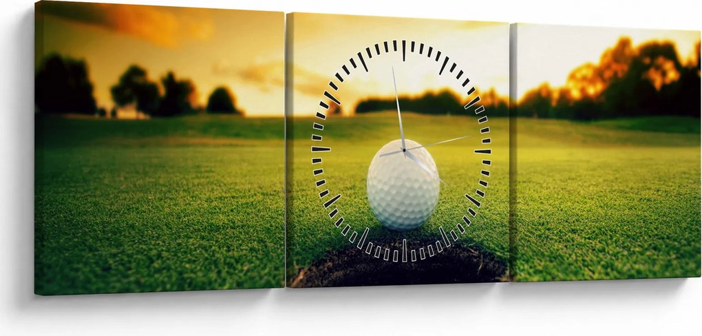 Obraz - Golf (s hodinami) (90x30 cm)