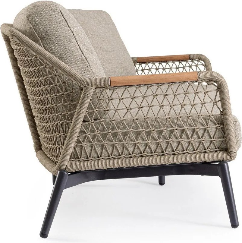 Svetlohnedá záhradná pohovka z masívu akácie Eulero – Bizzotto