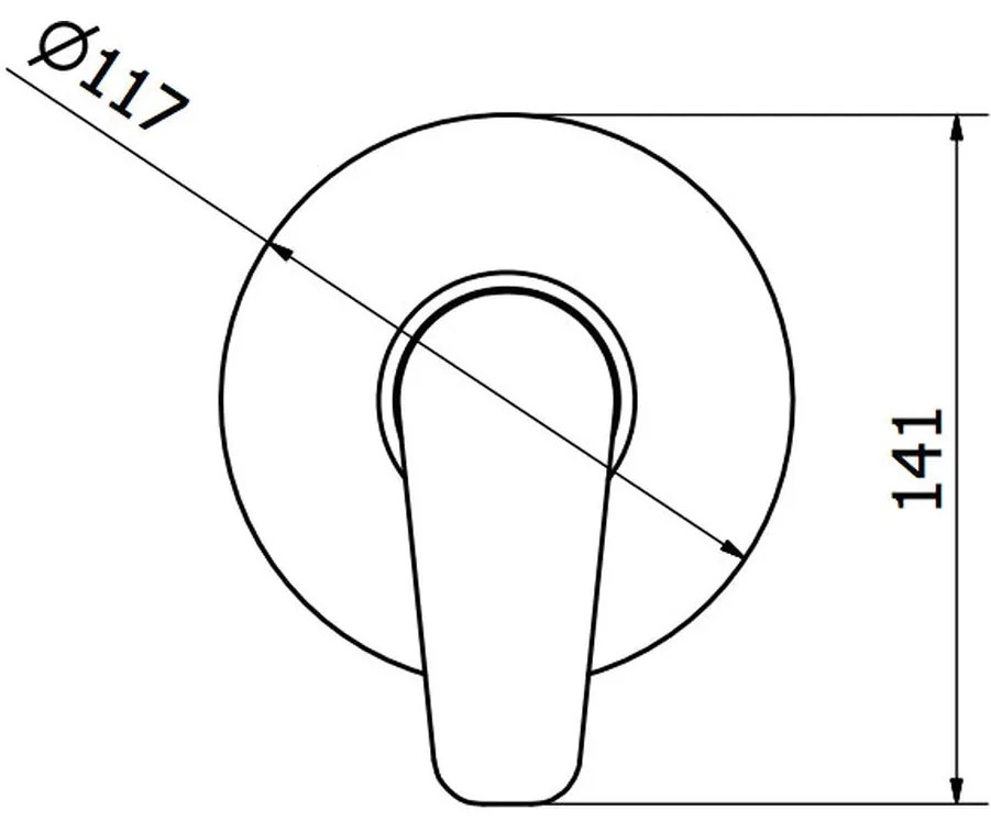 Teorema Slyce - Sprchová batéria pod omietku - komplet, chróm 9C000