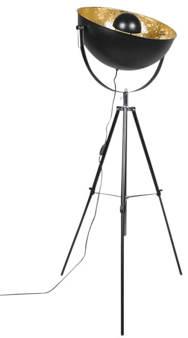 Priemyselná stojaca lampa trojnožka čierna - Magna 50 Eglip