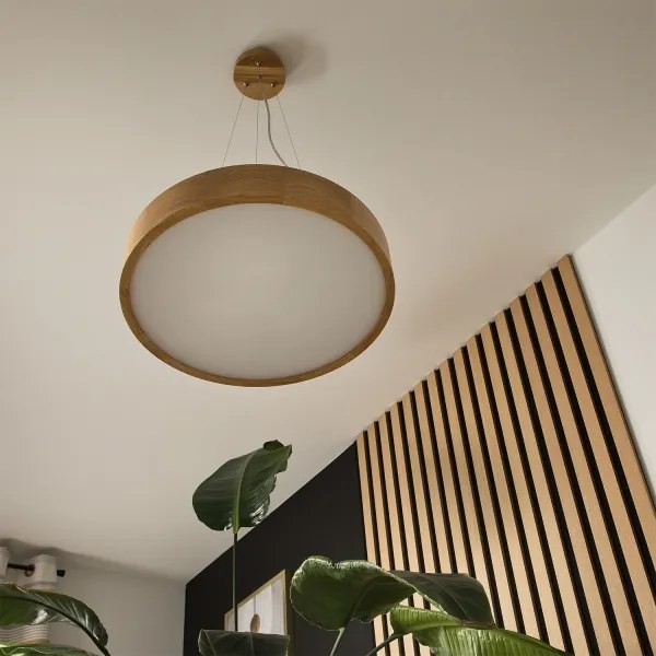 Brilagi - LED RGBW stmievateľný luster CARVALHO 3xE27/15W/230V Wi-Fi dub priemer 47,5 cm