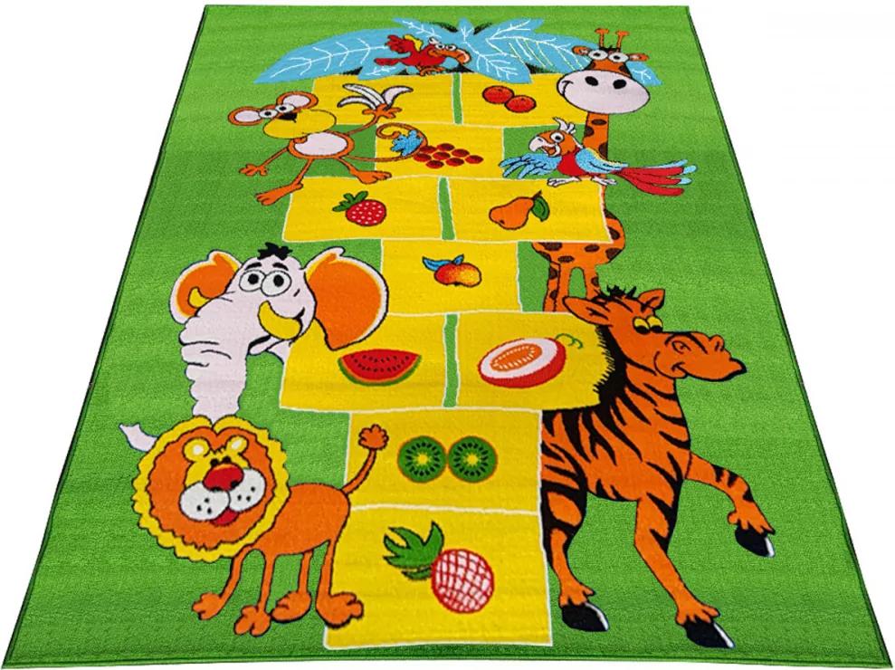 Detský kusový koberec Bambi zelený, Velikosti 100x200cm
