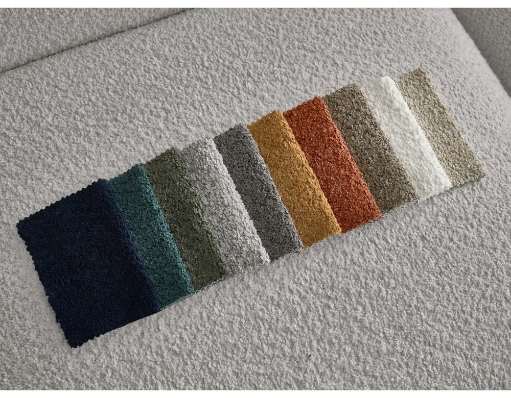 Svetlosivá podnožka z textílie bouclé Tina – Bobochic Paris