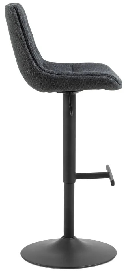 Sivá barová stolička s nastaviteľnou výškou (výška sedadla 65 cm) Adisa – Actona
