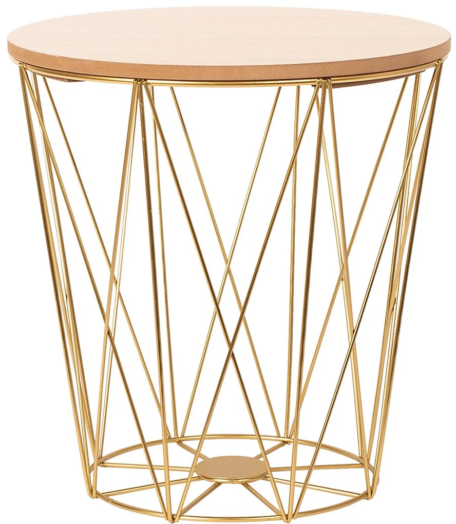 Tutumi Tutumi, set troch okrúhlych kávových stolíkov 3ks SG94-929, zlatá, KRZ-08784