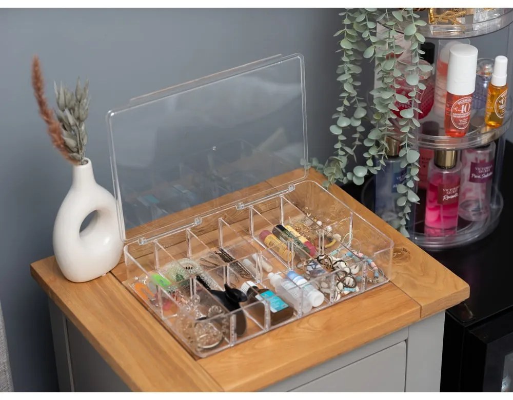 Plastový kúpeľňový organizér na kozmetiku – Addis