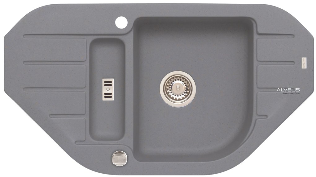 ALVEUS CZ NIAGARA 60/ 04 STEEL (900x500mm)+ pop- up sifon F