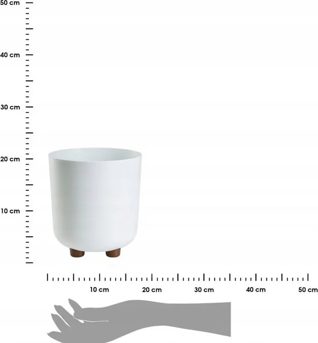 Plastový květináč na nožičkách Terra 21x19,3 cm - výber z 6 prevedení