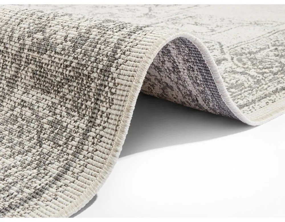 Sivo-krémový vonkajší koberec NORTHRUGS Borbon, 160 x 230 cm