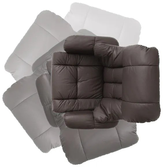 Polohovacie kreslo HABI hnedé/orech