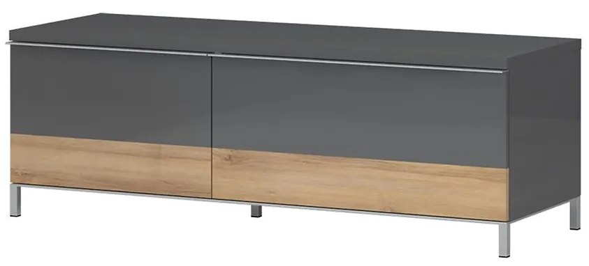 TV stolík Onyx TV130-1K1F/ON lakované anthracite/pacific walnut