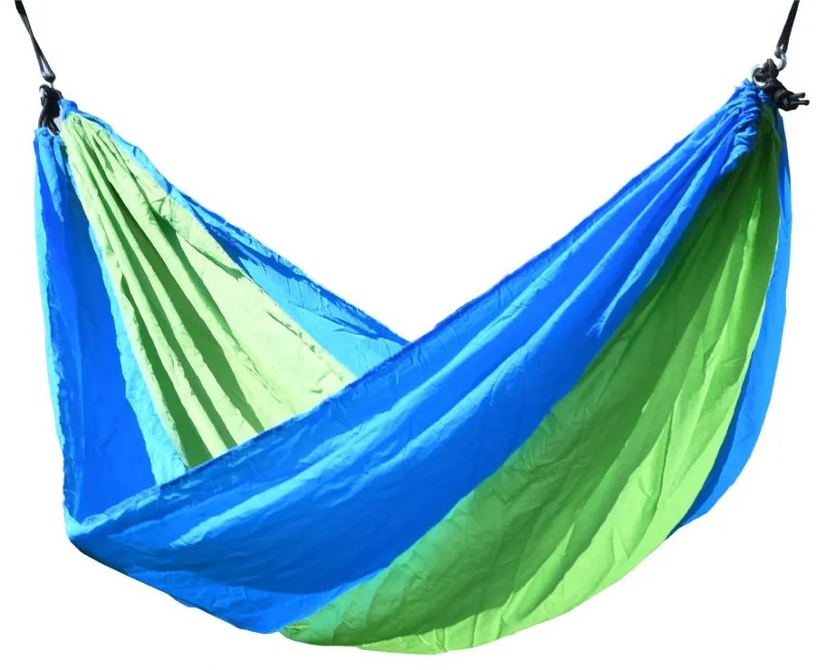 Hojdacia sieť NYLON 275 x 137 cm zeleno-modrá