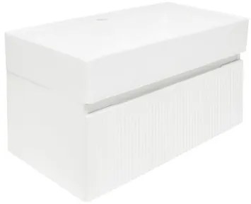 Kúpeľňová skrinka s umývadlom SAT Evolution 78x30x44,8 cm biela matná SATEVO80WMU2, 1 ks