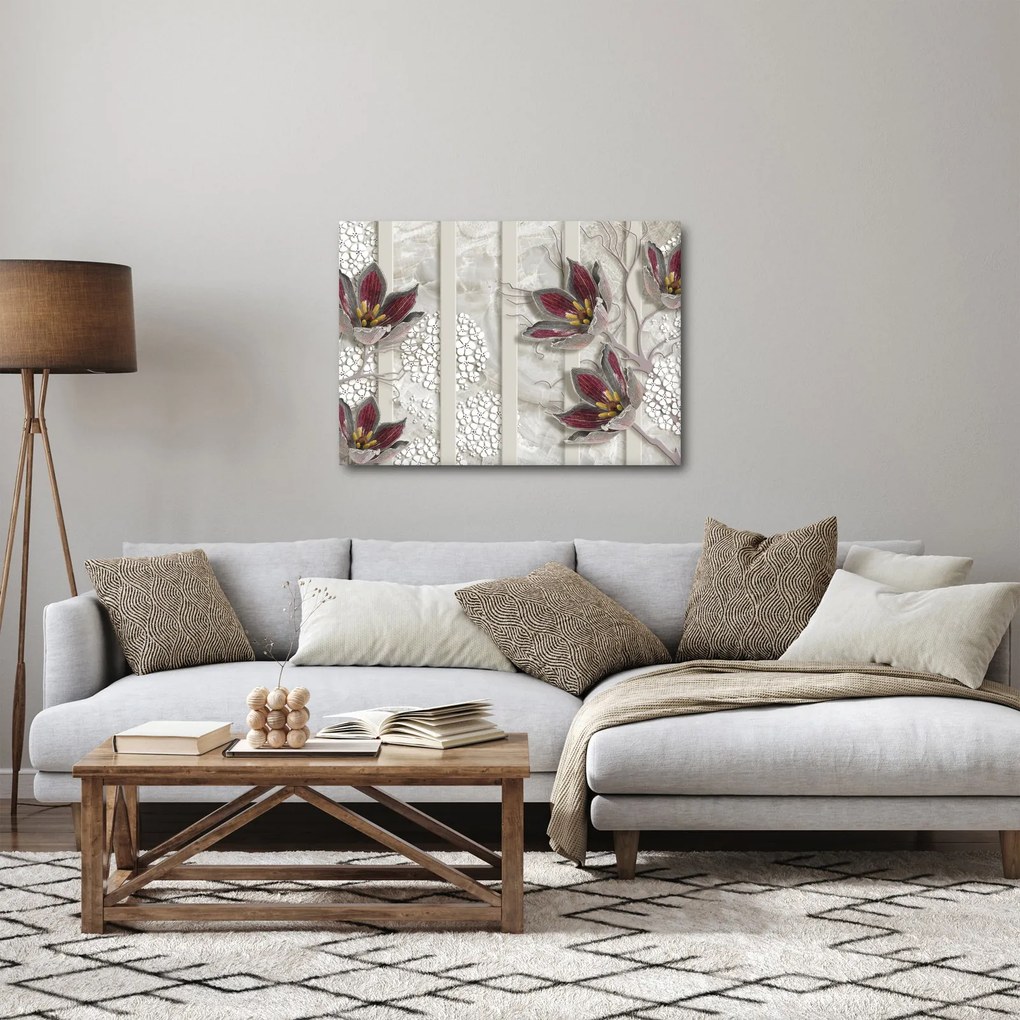 Obraz - Dekoratívne kvety (70x50 cm)