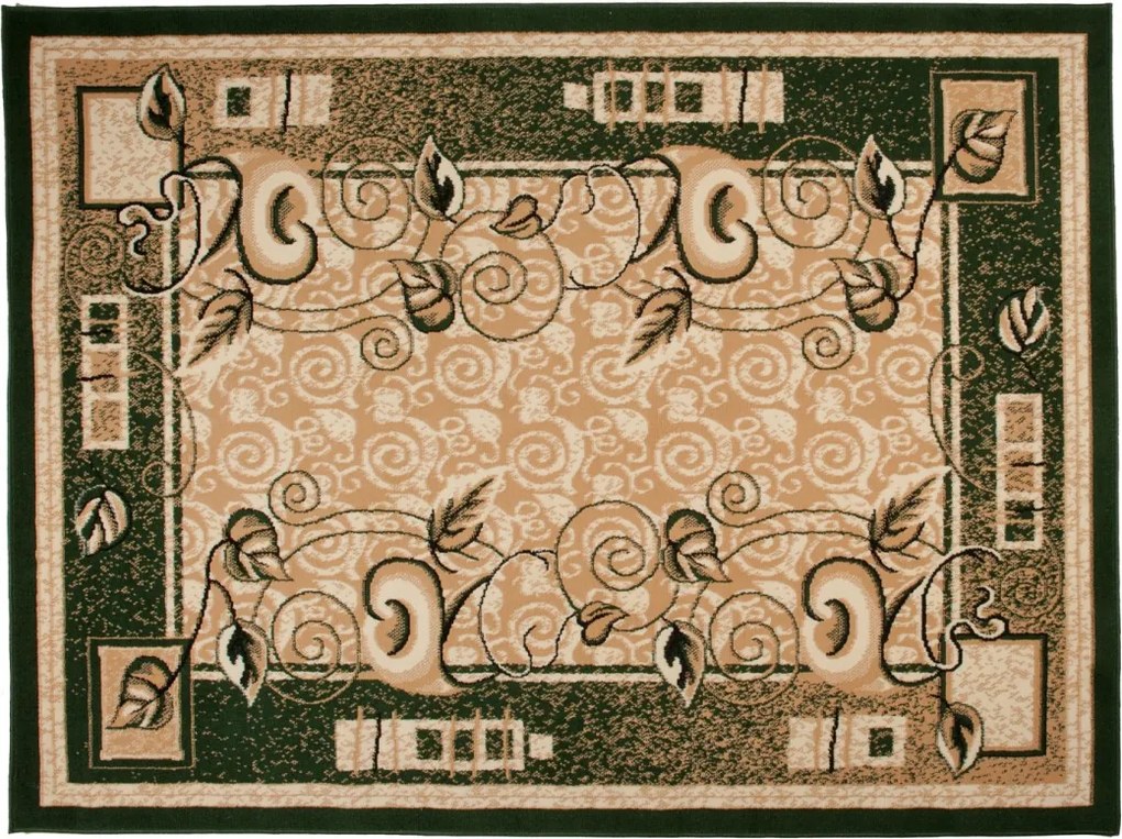 TA Koberec E952A ZELENÝ ATLAS PP Rozmer: 70x130 cm