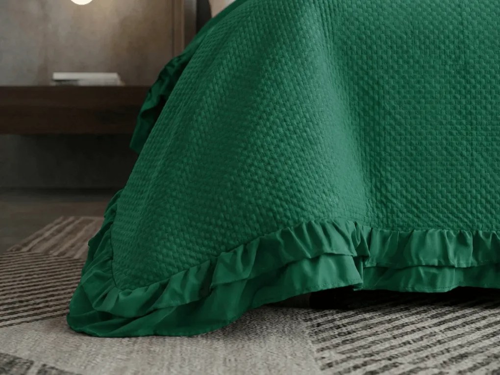 Prehoz na posteľ MONTEGO, zelený Rozmer: 170 x 210 cm