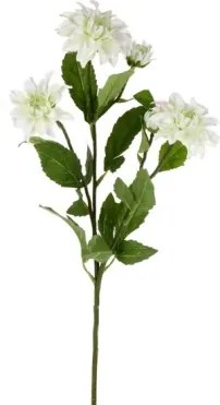 Umelá kvetina Georgína 75 cm, biela%