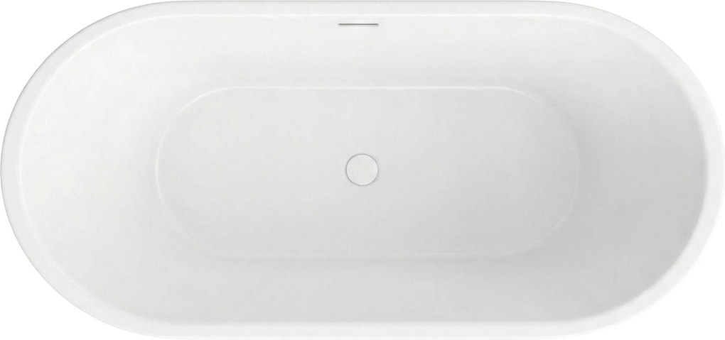 Rea Olivia, voľne stojaca 170x77 cm, biela, čierny click-clack, KPL-W6507