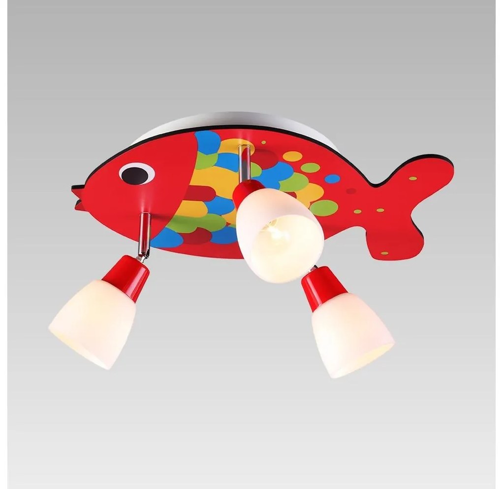 Prezent 28037 - Detské bodové svietidlo KARP 3xE14/40W/230V