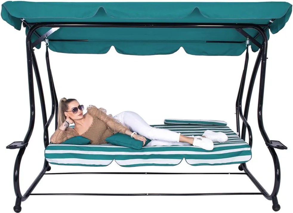 Záhradná hojdačka so strieškou Springos GS0024