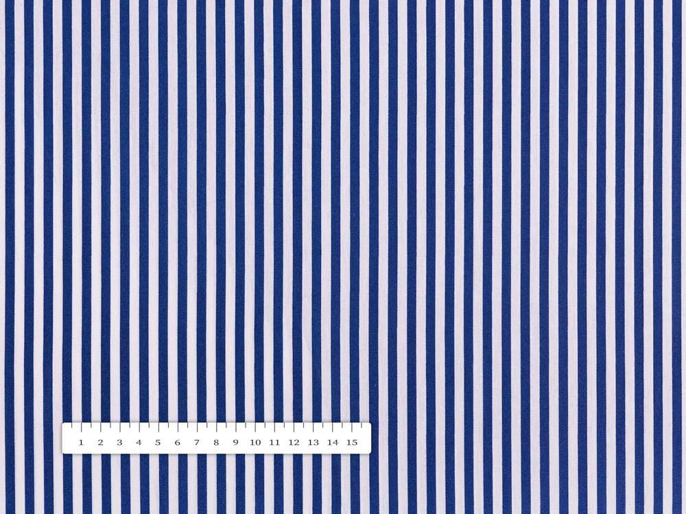 Biante Bavlnený štvorcový obrus Sandra SA-364 Modro-biele pásiky 110x110 cm