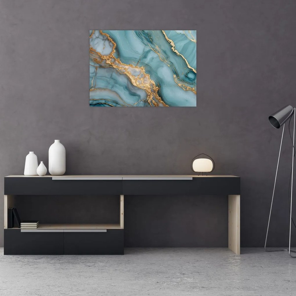 Obraz - Tyrkysový mramor (70x50 cm)
