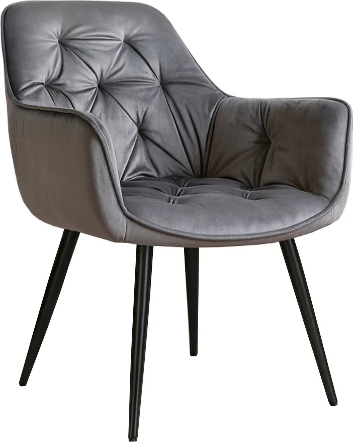 CH Jedálenská stolička Kelly - sivá