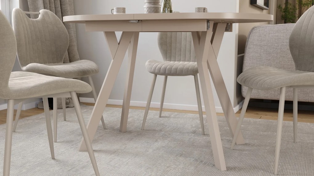 Mazzoni ALMO Kašmír / kašmírové nohy - OVÁLNY ROZKLADACÍ STÔL 140-240 cm PRE 10-12 OSÔB