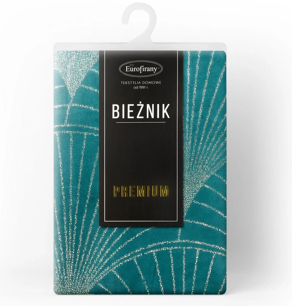 OBRUS BLINK 14 35X220 CM TMAVOTYRKYSOVÝ