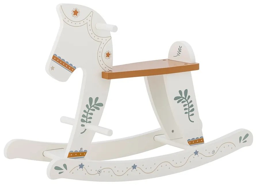 Bloomingville Drevený hojdací kôň RUDDY V.45cm biely