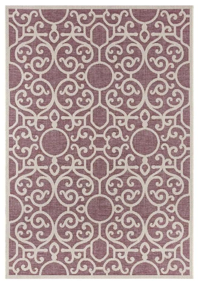 Fialovo-béžový vonkajší koberec Bougari Nebo, 70 x 140 cm
