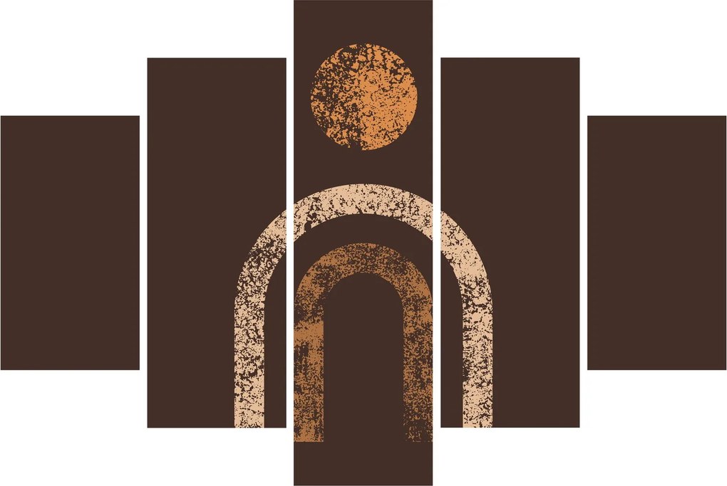 Obraz - Oranžové oblúky N⁰1 (150x105 cm)