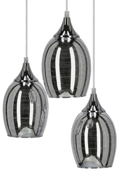 Luster na lanku MARINA 3xE27/60W/230V chróm